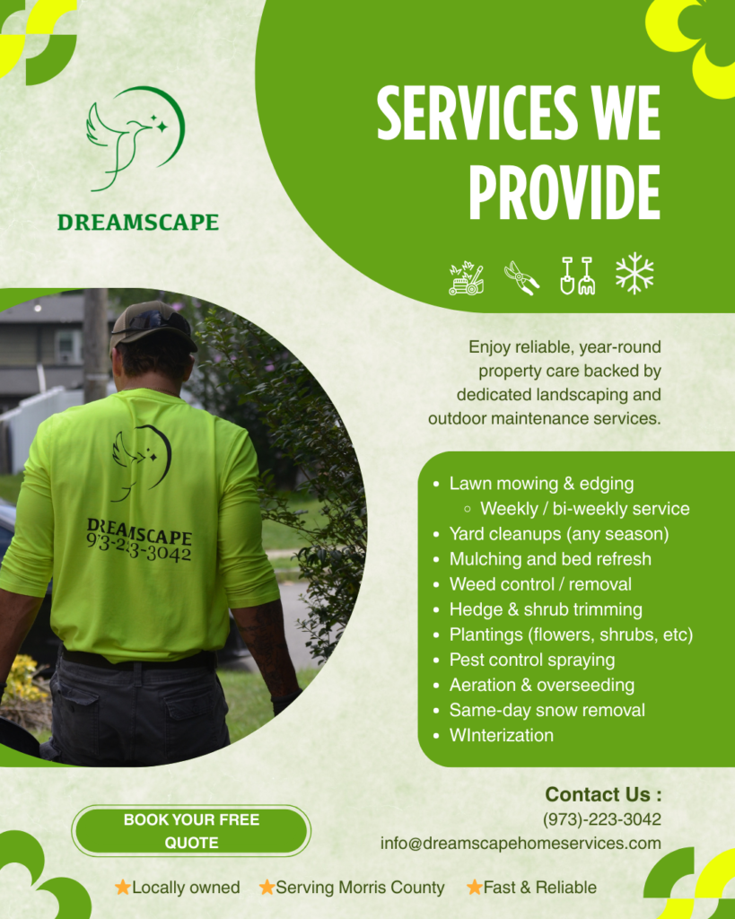 green and yellow modern lawn care services promotion instagram post